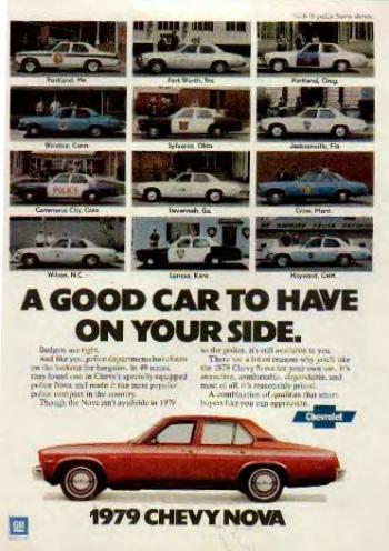 Image of the 1978 Nova advertisement: A Good Car to have at your side